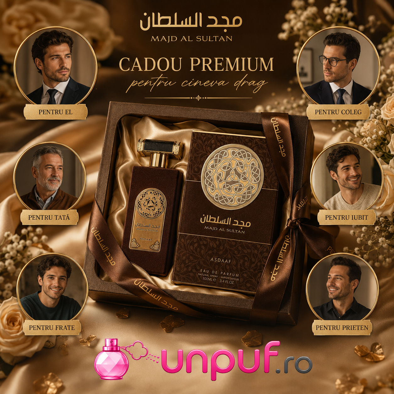 Majd Al Sultan Asdaaf ce primești &icirc;n colet parfum ambalat cu atenție cadou premium